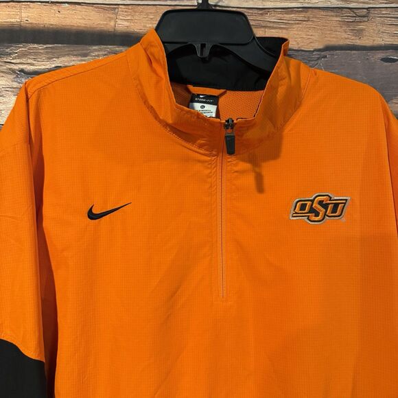 OSU Nike Fit Storm XL Orange Jacket Oklahoma State University Cowboys Vented - Picture 2 of 11